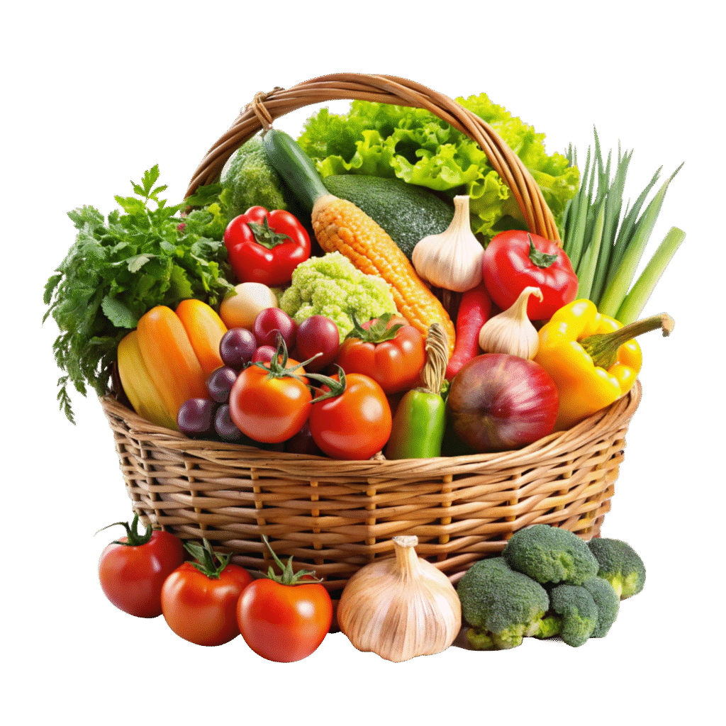 —pngtree—fresh vegetables in a basket 19730334